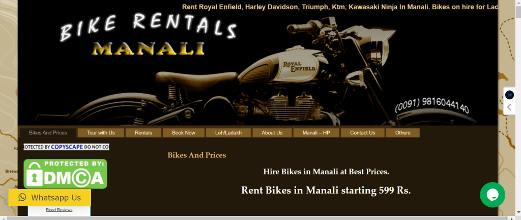 Bike rental manali